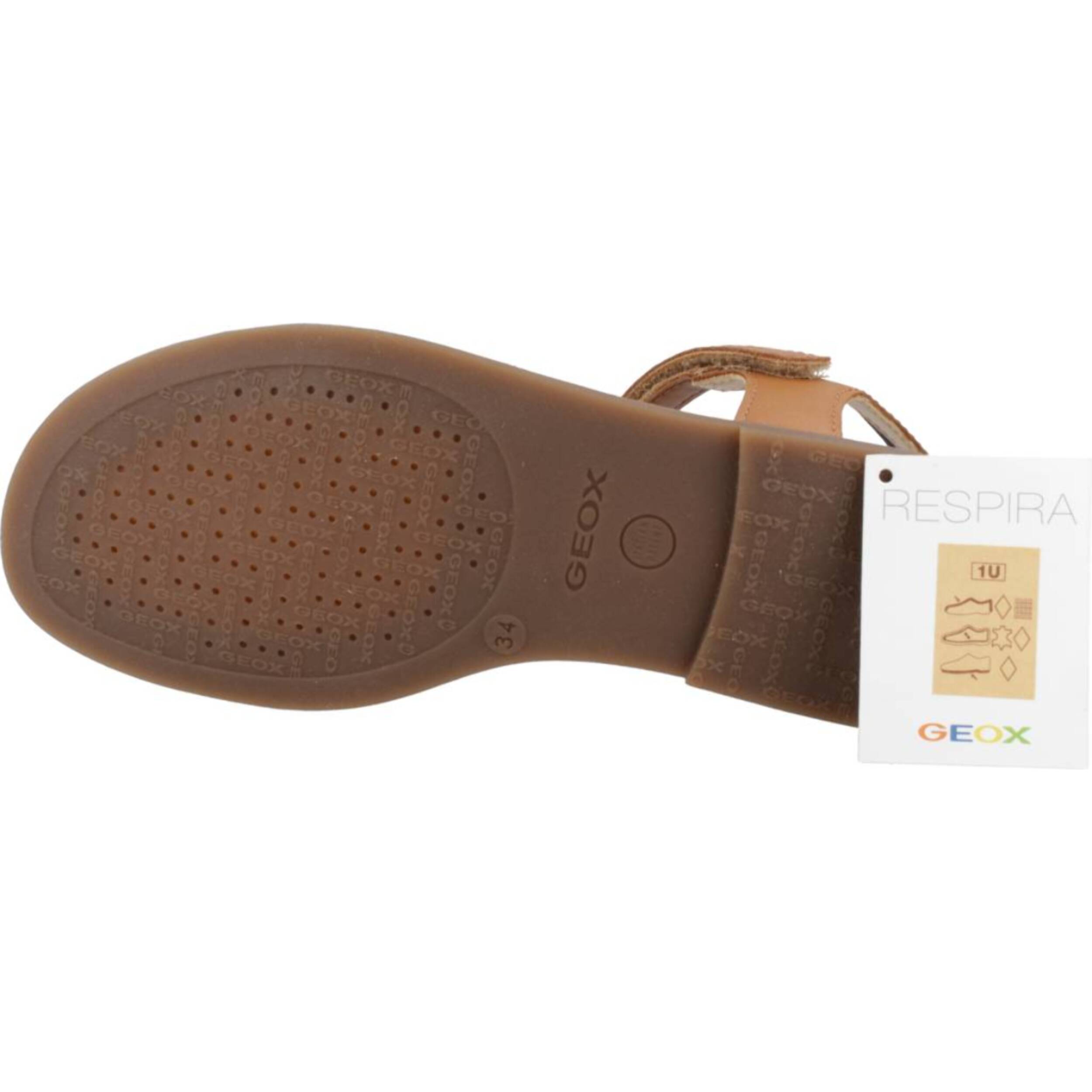Sandalias Niña de la marca GEOX  modelo J SANDAL KARLY GIRL MARRON