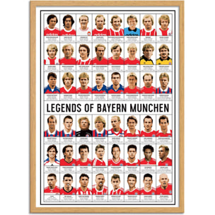 Affiche - Legends of Bayern Munchen - Olivier Bourdereau