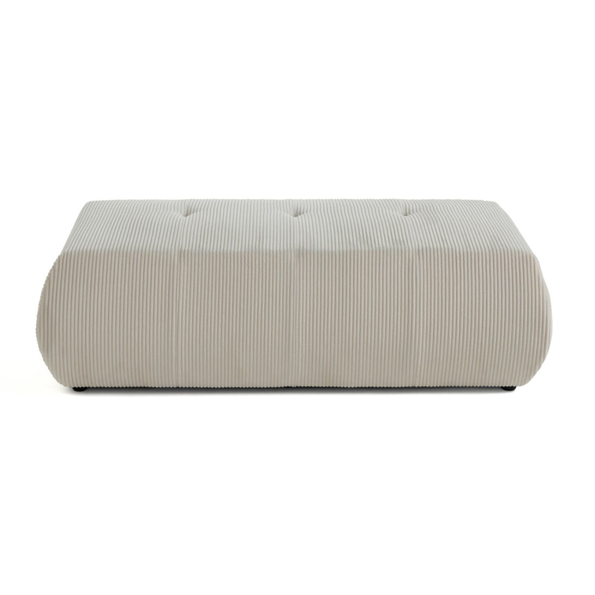 Onyx - pouf d'appoint - en velours côtelé - Beige