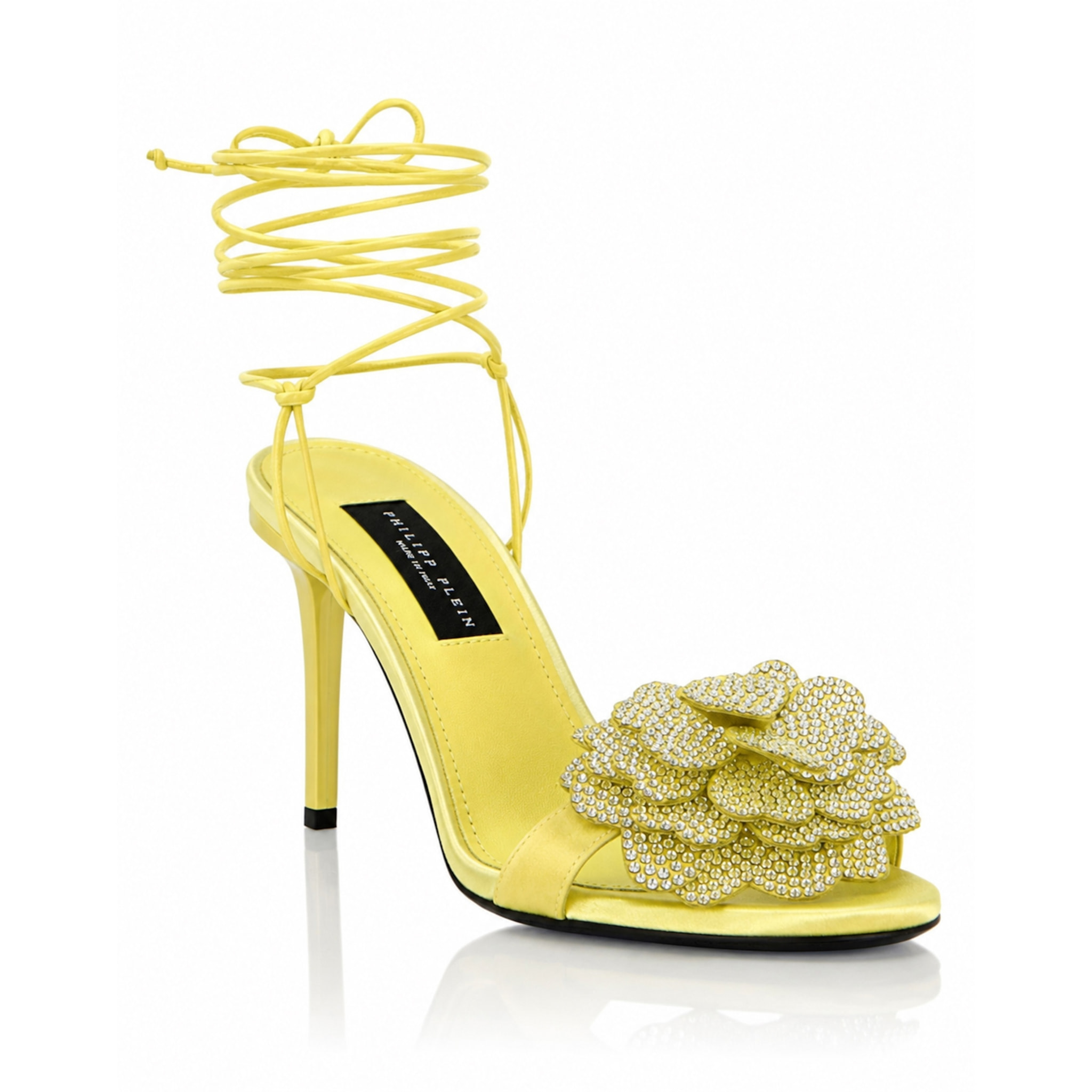 PHILIPP PLEIN Sandalias de tacón alto FLOWER