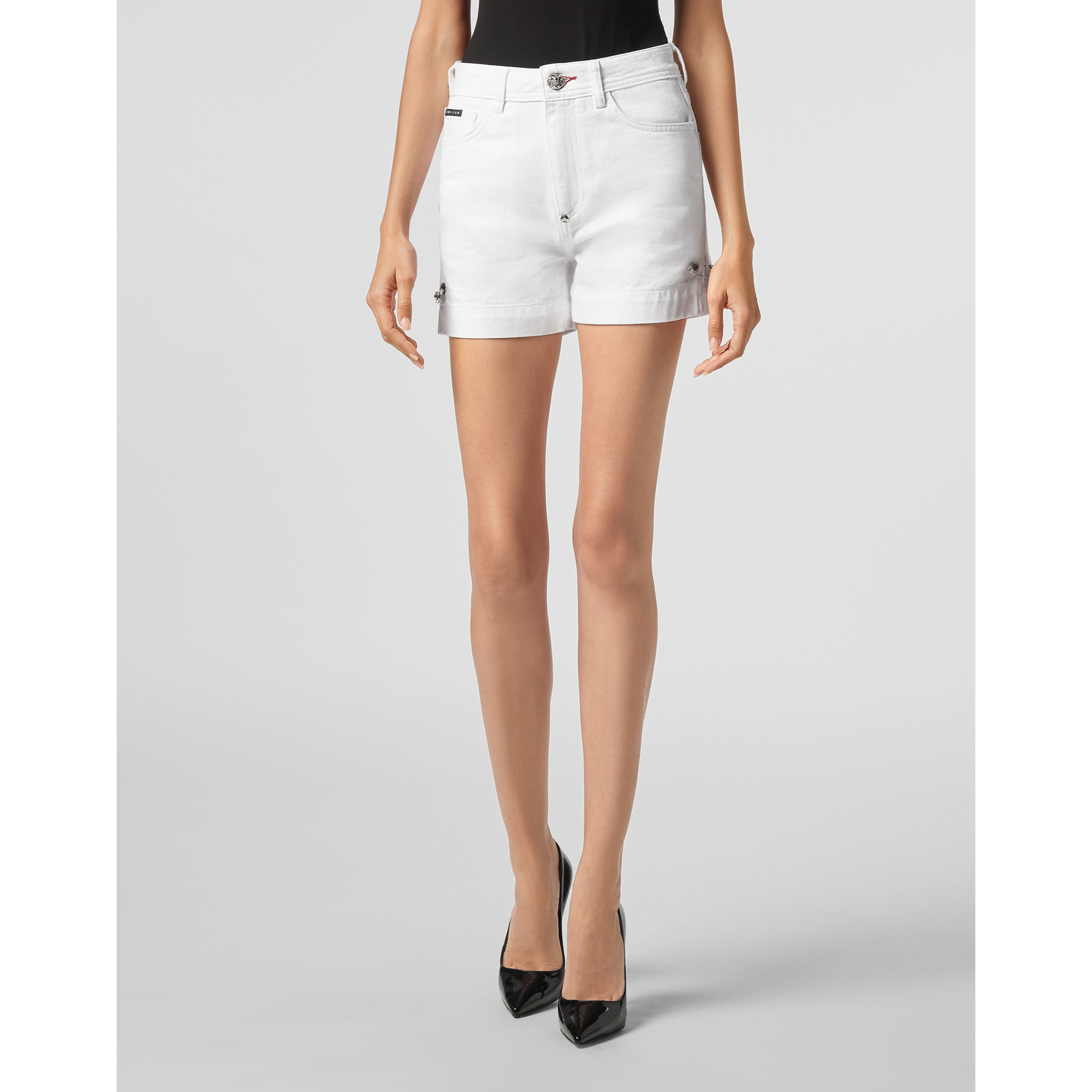 PHILIPP PLEIN Pantalones cortos vaqueros ICONIC PLEIN