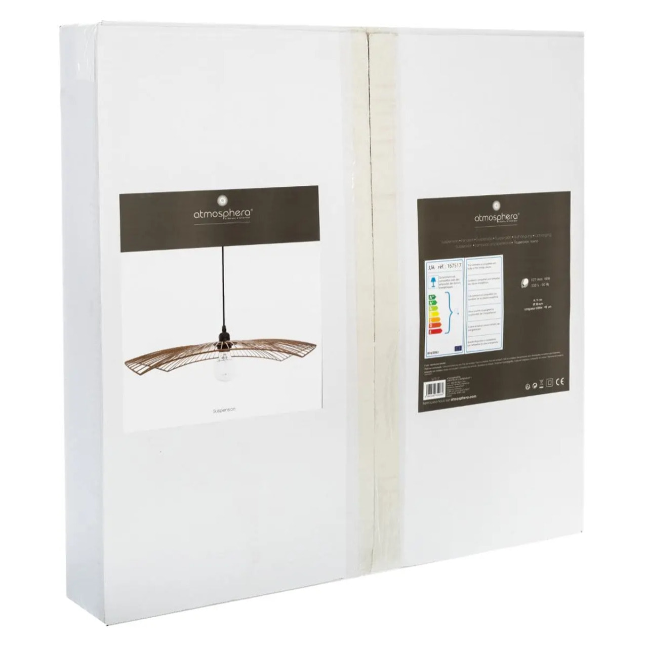 Suspension filaire "Cuzco" métal noir D58cm