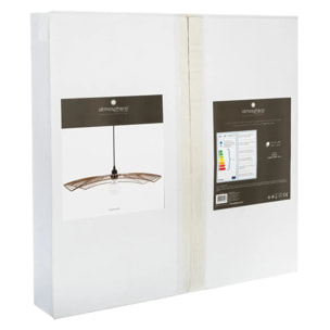 Suspension filaire "Cuzco" métal noir D58cm