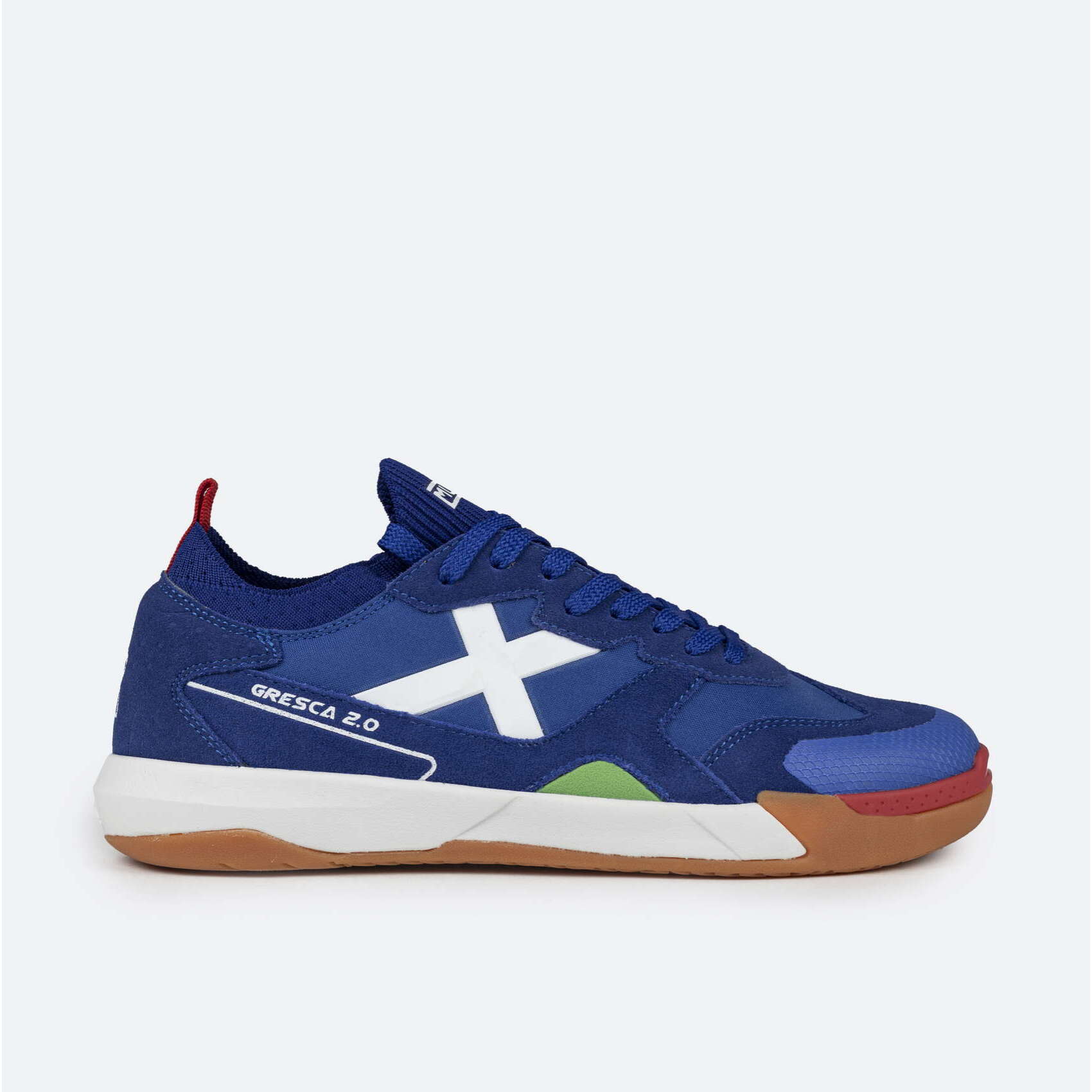 MUNICH GRESCA 2.0 Zapatillas fútbol sala Diseño Futurista Azul y Blanco