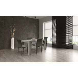 Tavolo MARZAMEMI in legno, finitura in grigio cemento, allungabile 160x90 cm - 240x90 cm