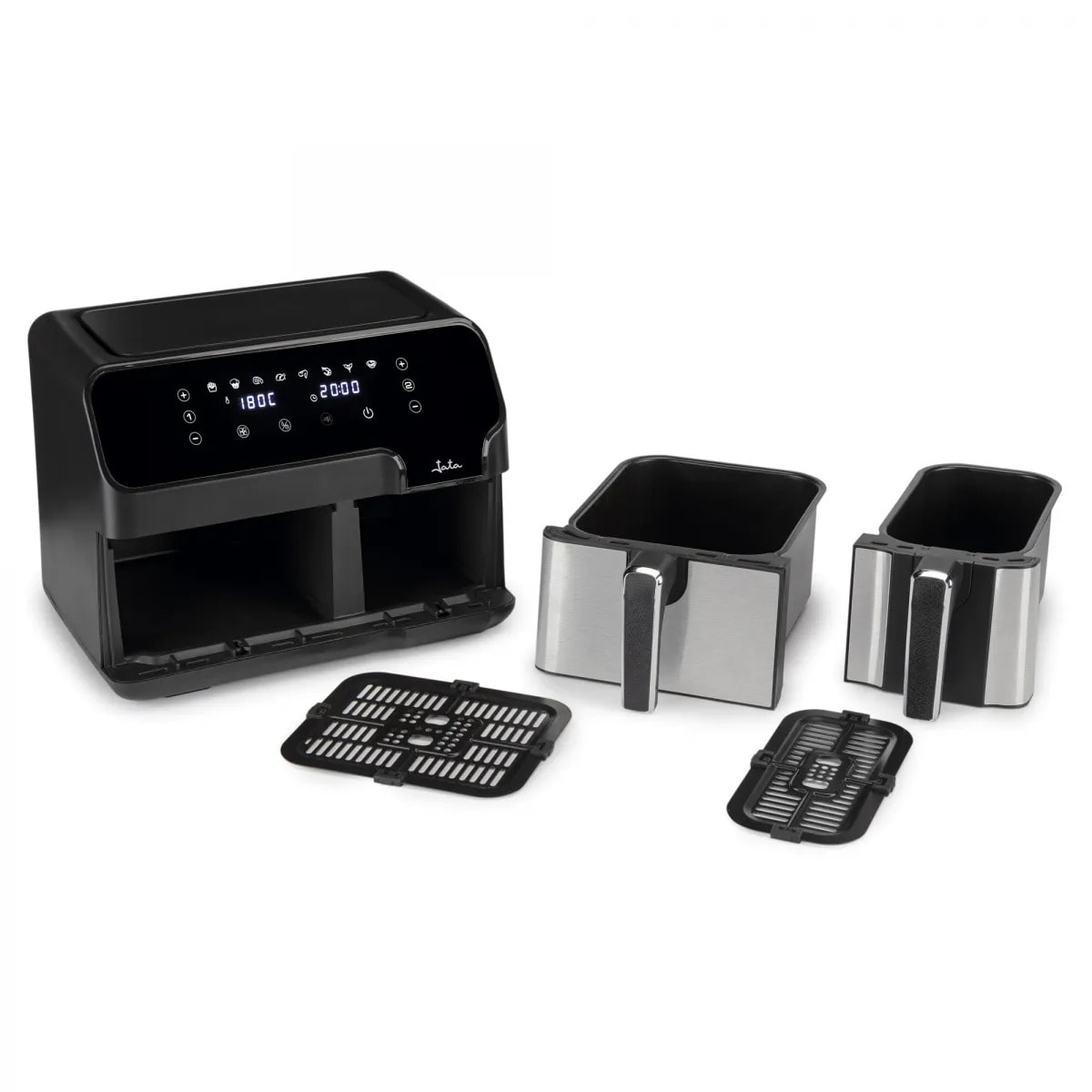 Freidora de aire JATA JEFR1228 de 9 litros. 2 cestillos. Digital. 8 programas de cocinado. Hasta 200º