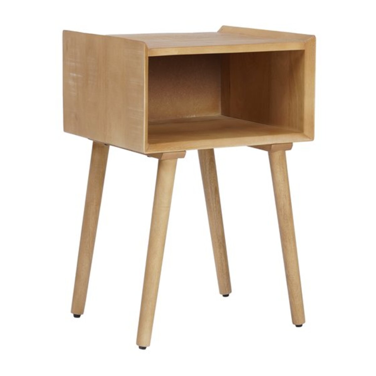 Table de chevet Malika -bois massif de mangue-couleur catuai 40 x 61 x 38 cm