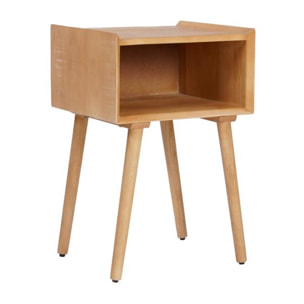 Table de chevet Malika -bois massif de mangue-couleur catuai 40 x 61 x 38 cm