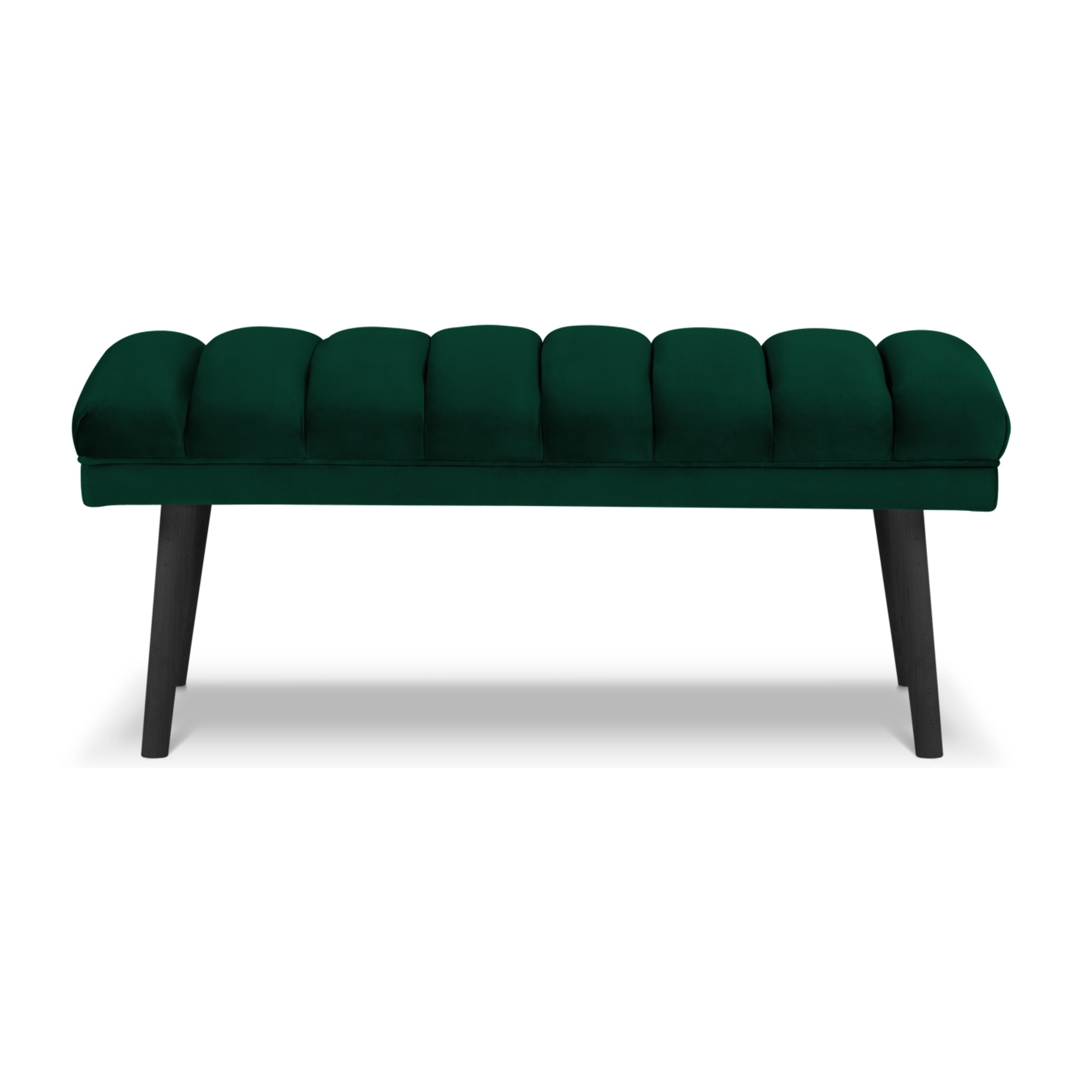 Banc "Frison" 2 places en velours vert bouteille