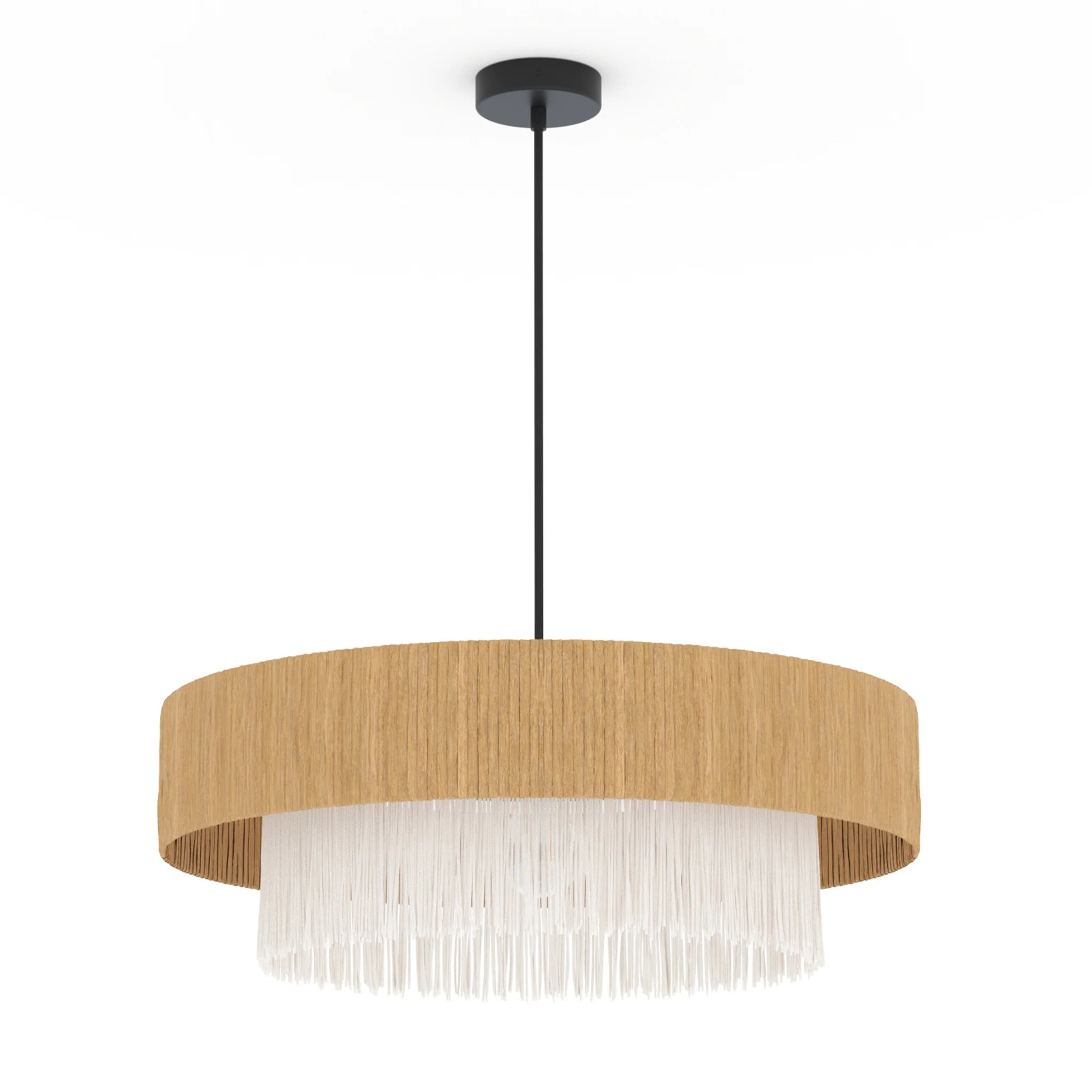 Suspension ronde en raphia 75 cm - Solara