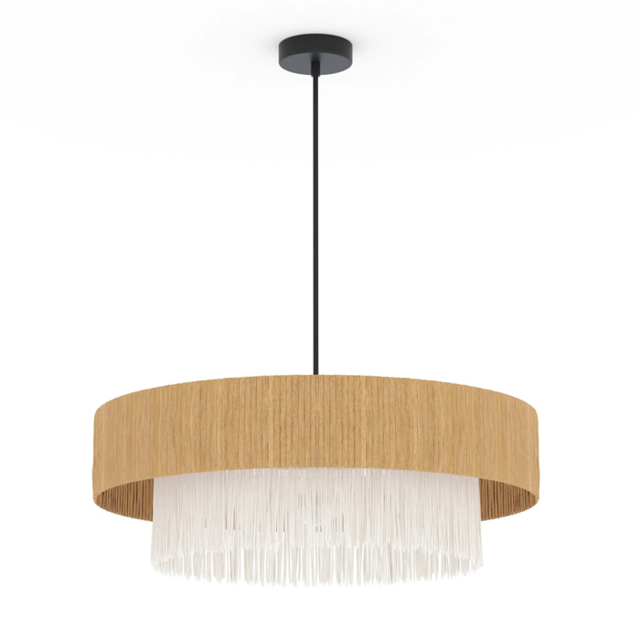 Suspension ronde en raphia 75 cm - Solara