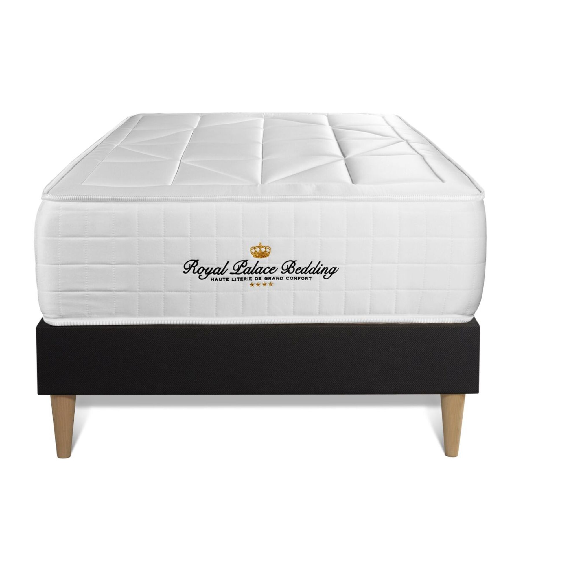 Ensemble 1p - Matelas Ressorts ensachés et mémoire de forme -  Maxi Epaisseur : 26cm - Confort : Équilibré - Windsor
