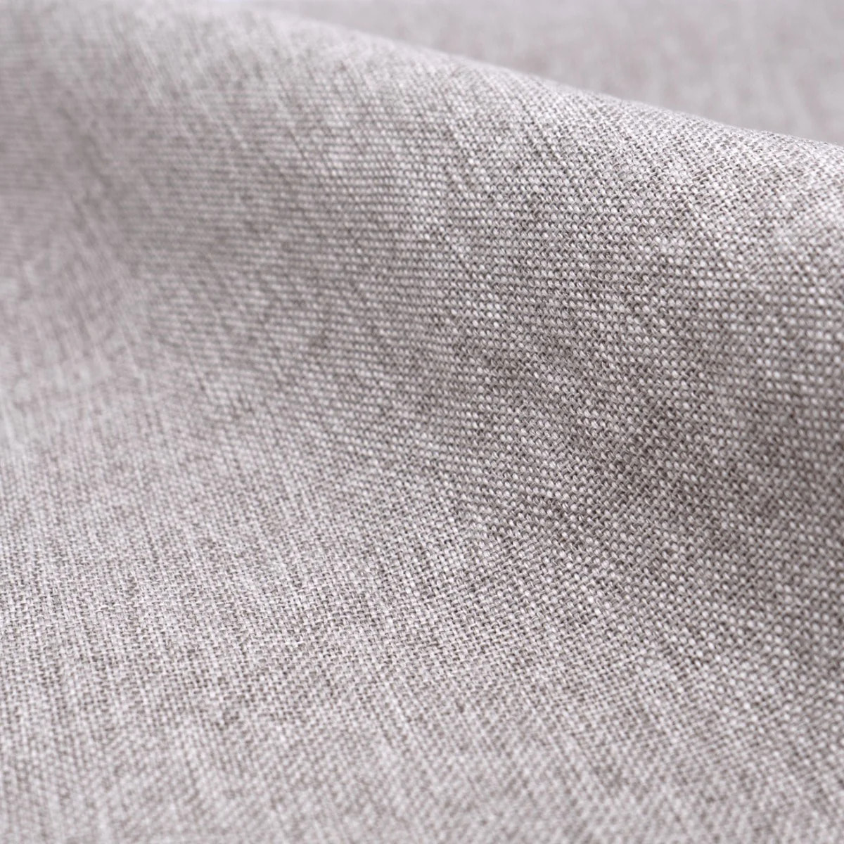 Lot de 2 chaises en tissu taupe chiné clair et pieds en métal - Cozy