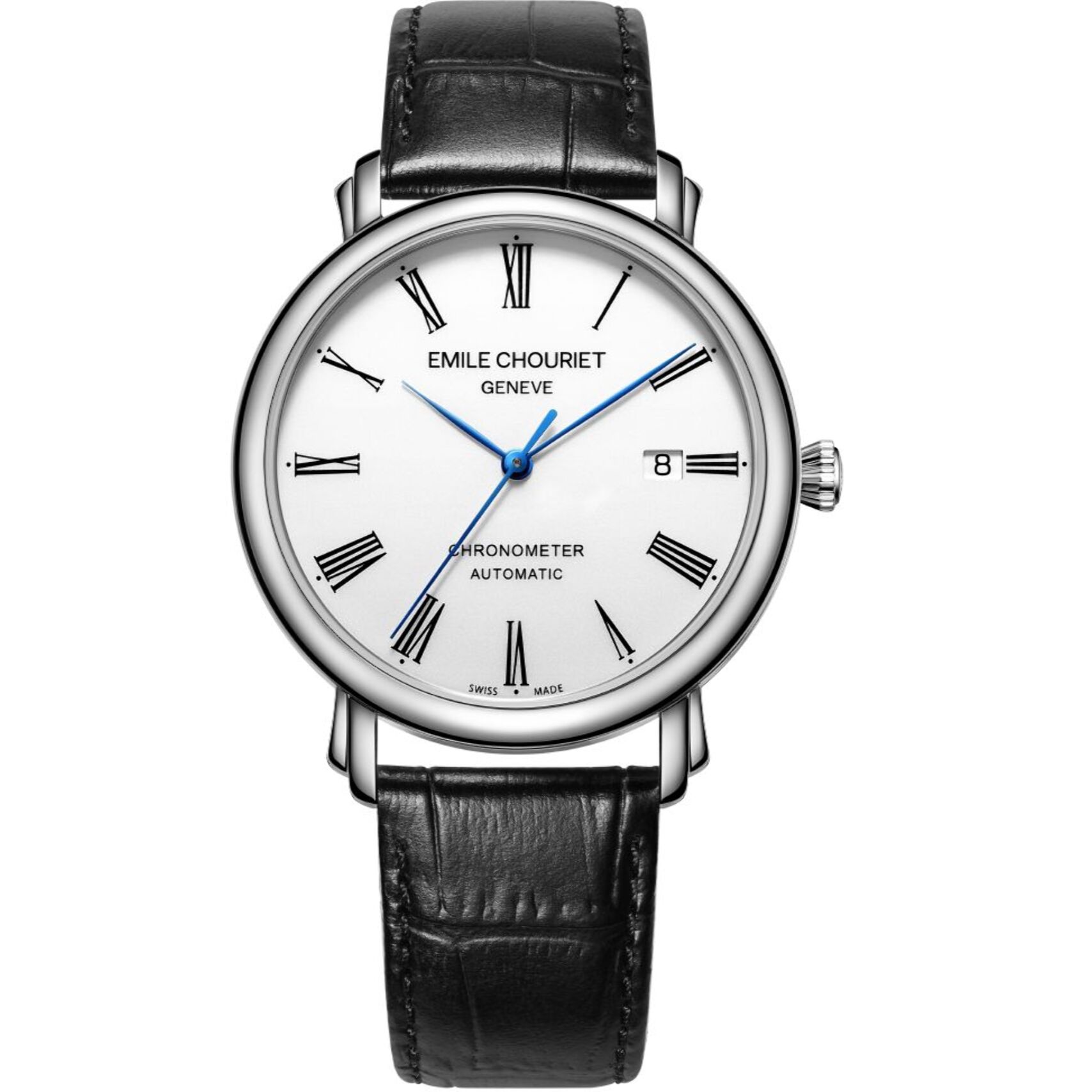 Reloj Emile Chouriet 00.1168.G40.6.6.25.2 Hombre Analogico Automatico con Correa de Cuero