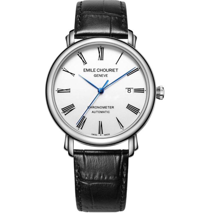 Reloj Emile Chouriet 00.1168.G40.6.6.25.2 Hombre Analogico Automatico con Correa de Cuero