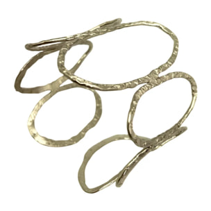 Brazalete Orion en laton dorado ajustable