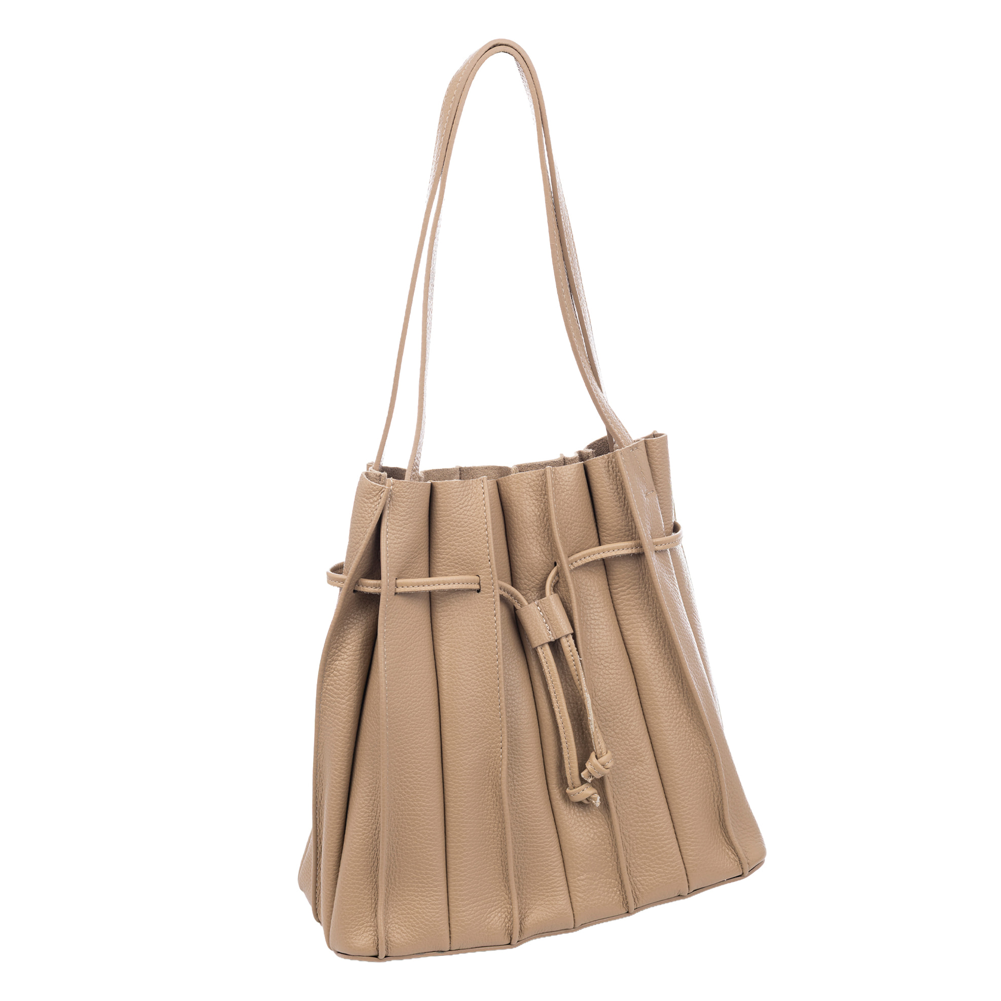 Albiolo borsa a spalla da donna. Pelle autentica finitura Dollaro.