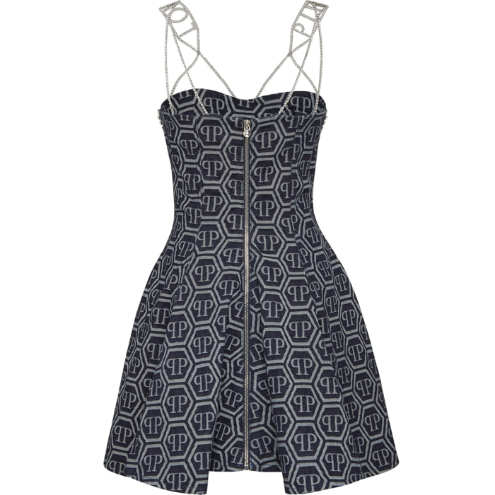 PHILIPP PLEIN Denim Dress MONOGRAM
