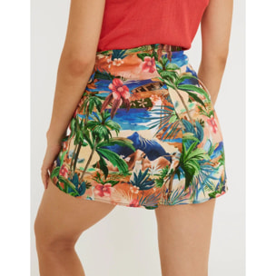 Falda Pantalón Multicolor - Ella