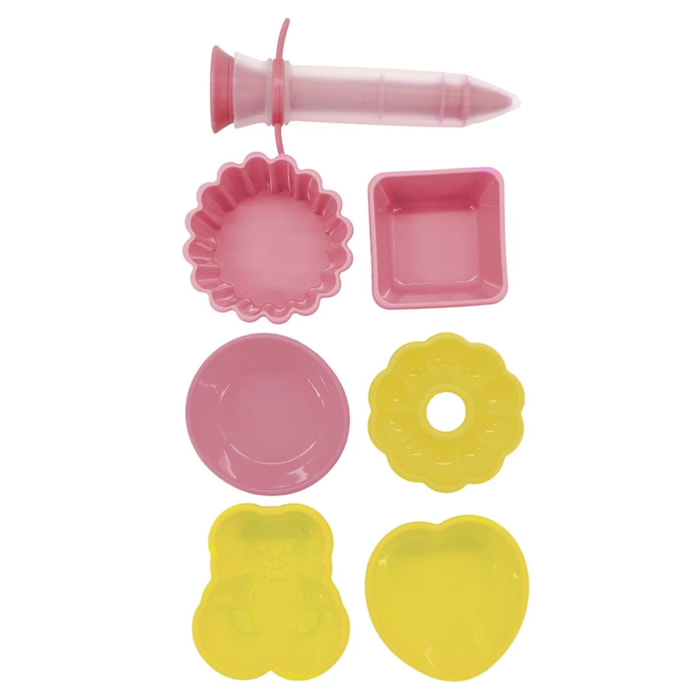 Set de 7 ustensiles de pâtisserie avec stylo de décoration et mini moules Fackelmann Mini Monsters
