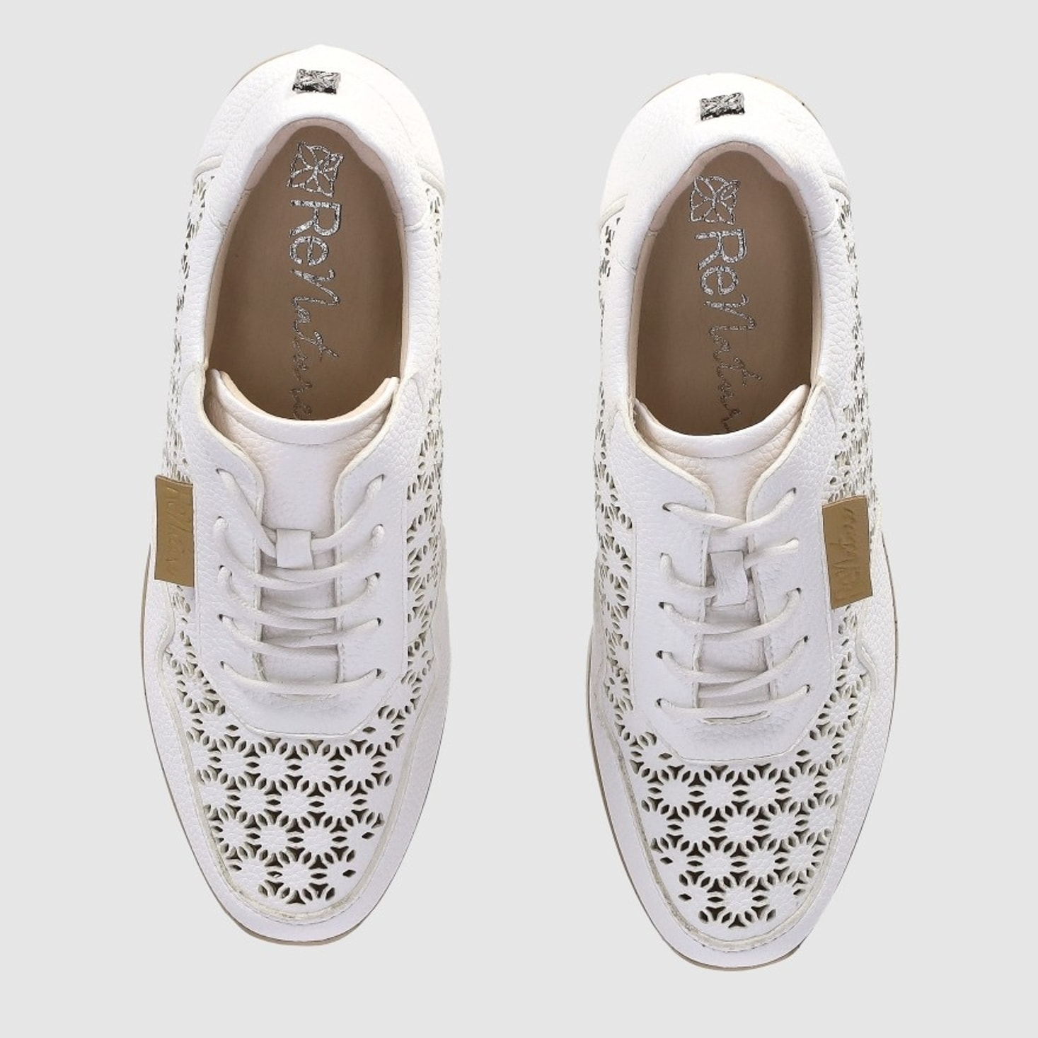 Zapatos de Piel - Blanco - Tacón: 4 cm