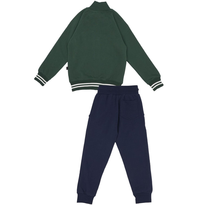 Tuta da bambino con colletto e stampa "Sporting" College