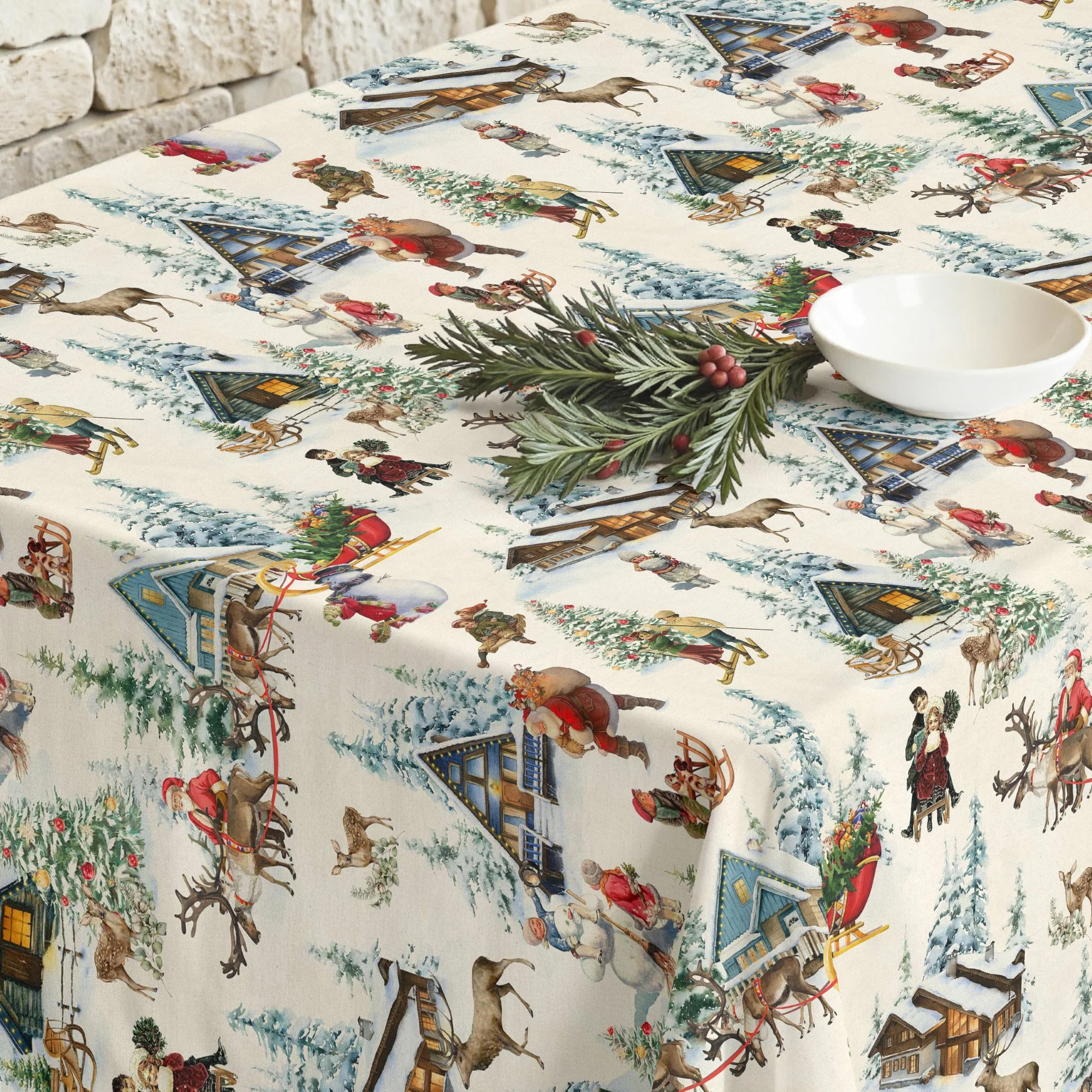 Nappe Anti-tâches Culla Linge Christmas Landscape 1
