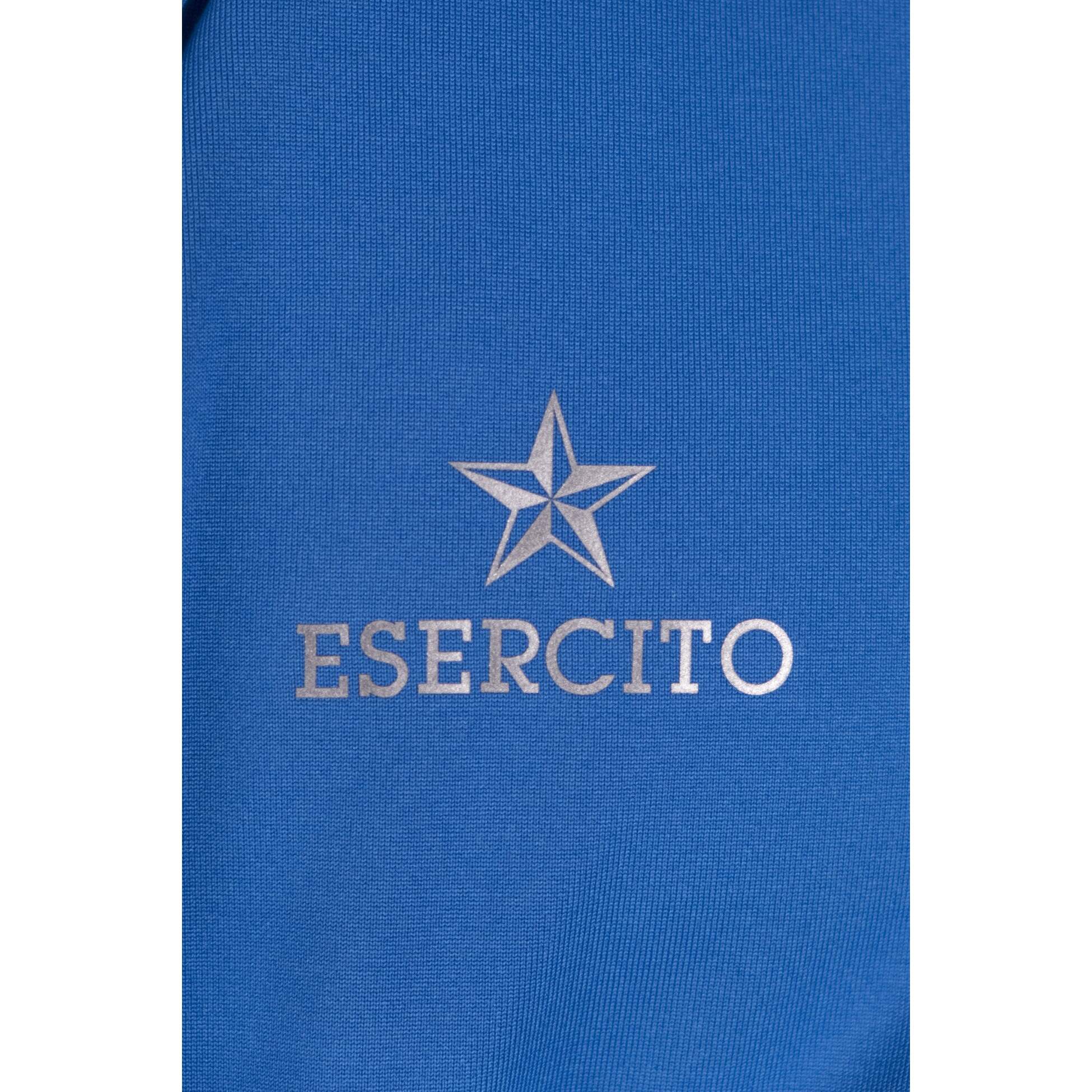 Felpa Esercito a maniche lunghe con zip sport azzurra uomo