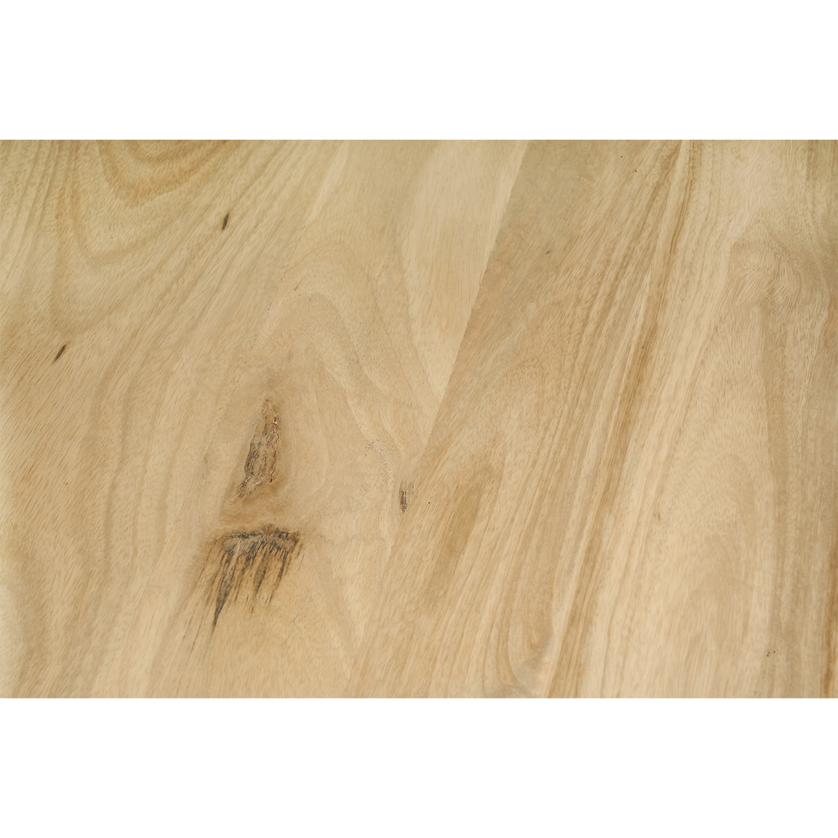 Tables basses gigognes rondes bois manguier massif et métal noir (lot de 2) LEDGE