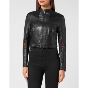 PHILIPP PLEIN Leather Biker
