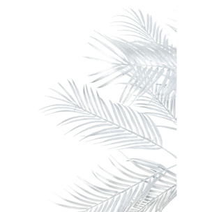 J-Line décoration Arbre Feuilles Palmier 1 Tronc - acier - argent - small