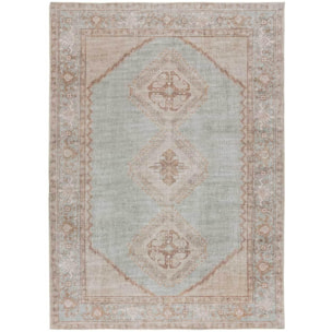 MANDALA Alfombra étnica en estilo vintage beige, varias medidas disponibles.