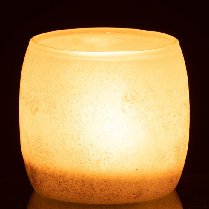 J-Line photophore Poudre - verre - rose - small - 2 pcs