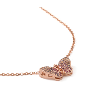 Collar Kwera acabado oro rosa 18k