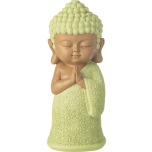 J-Line Moine Priant décoratif - polyrésine - vert menthe