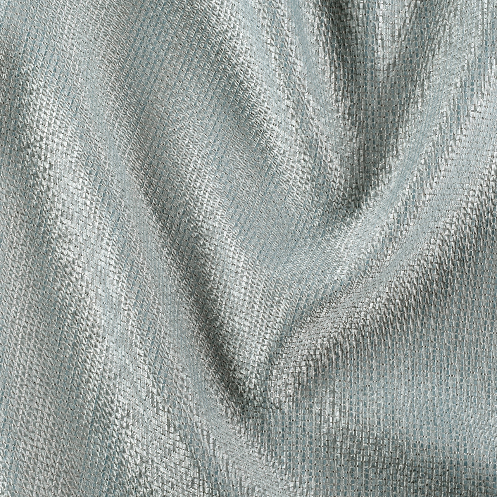 Rideau phonique coton et chanvre tressage naturel - Bleu