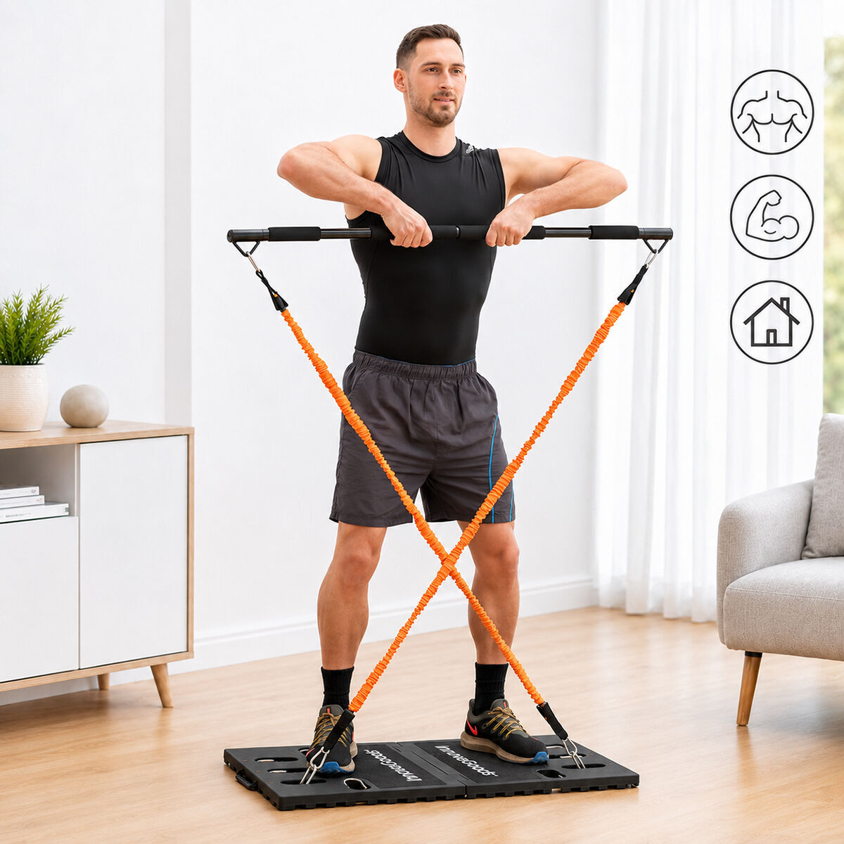 Sistema di Allenamento Integrale Portatile con Manuale per gli Esercizi Gympak Max InnovaGoods