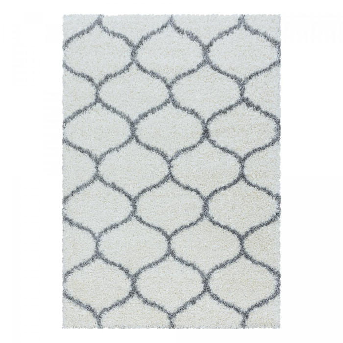 Tapis shaggy tissé motif scandinave SANI