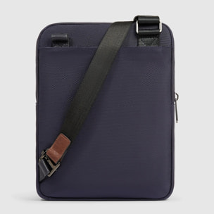 Piquadro Borsello porta iPad® in tessuto riciclato e pelle con tasca per AirPods®