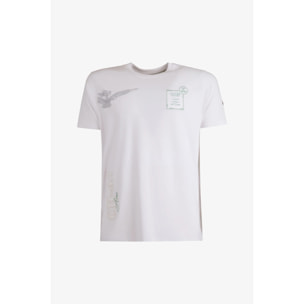 T-shirt Esercito a maniche corte bianca uomo