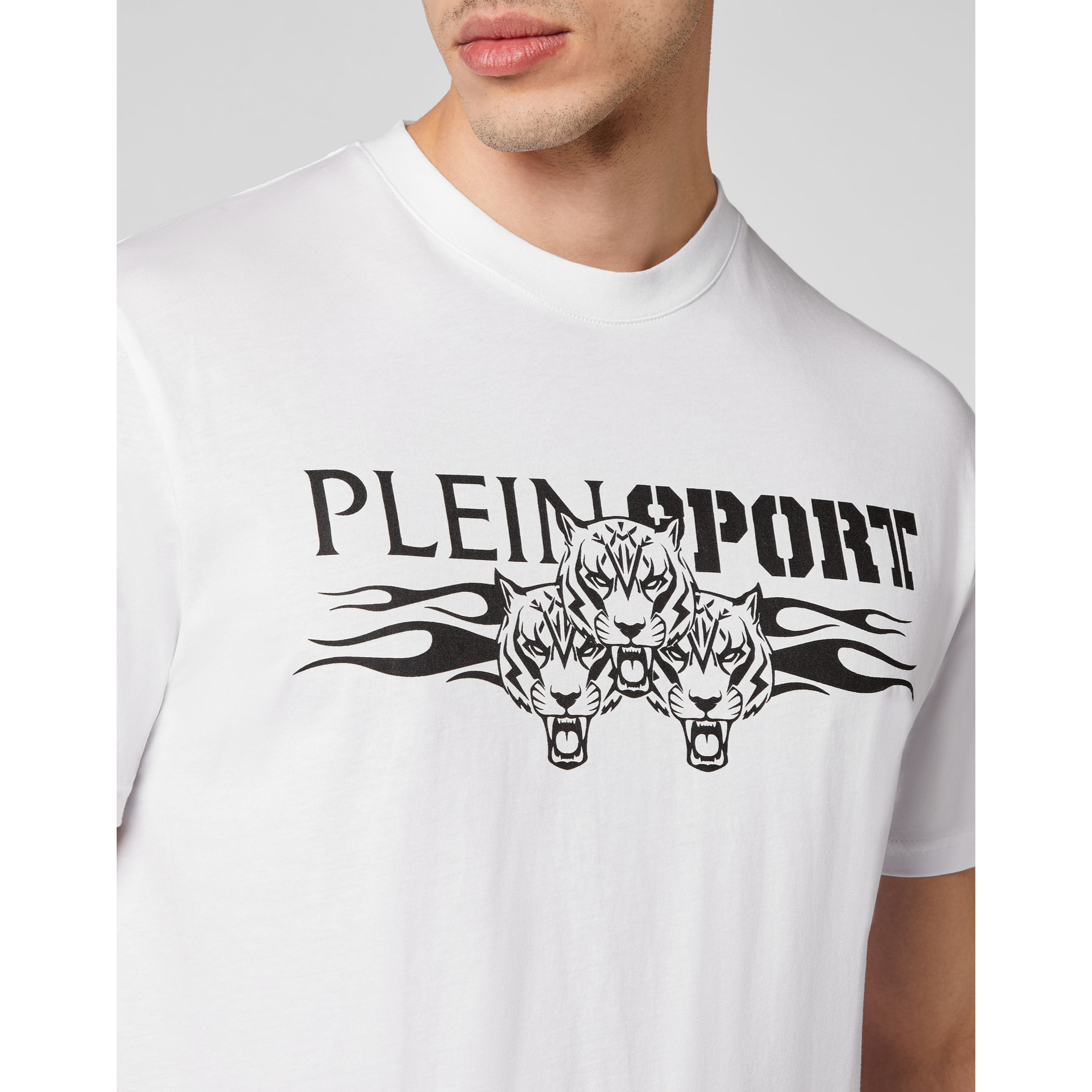 PLEIN SPORT Camiseta Cuello Redondo TIGER