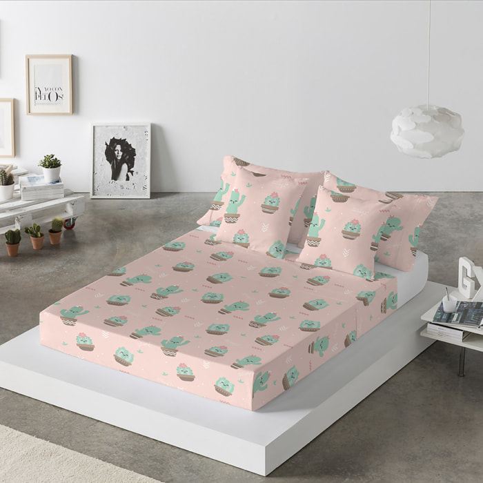 Sábana encimera Mr.Wonderful Cactus - 100% algodón -