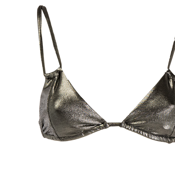 TRUSSARDI reggiseno triangolo mare donna silver lux