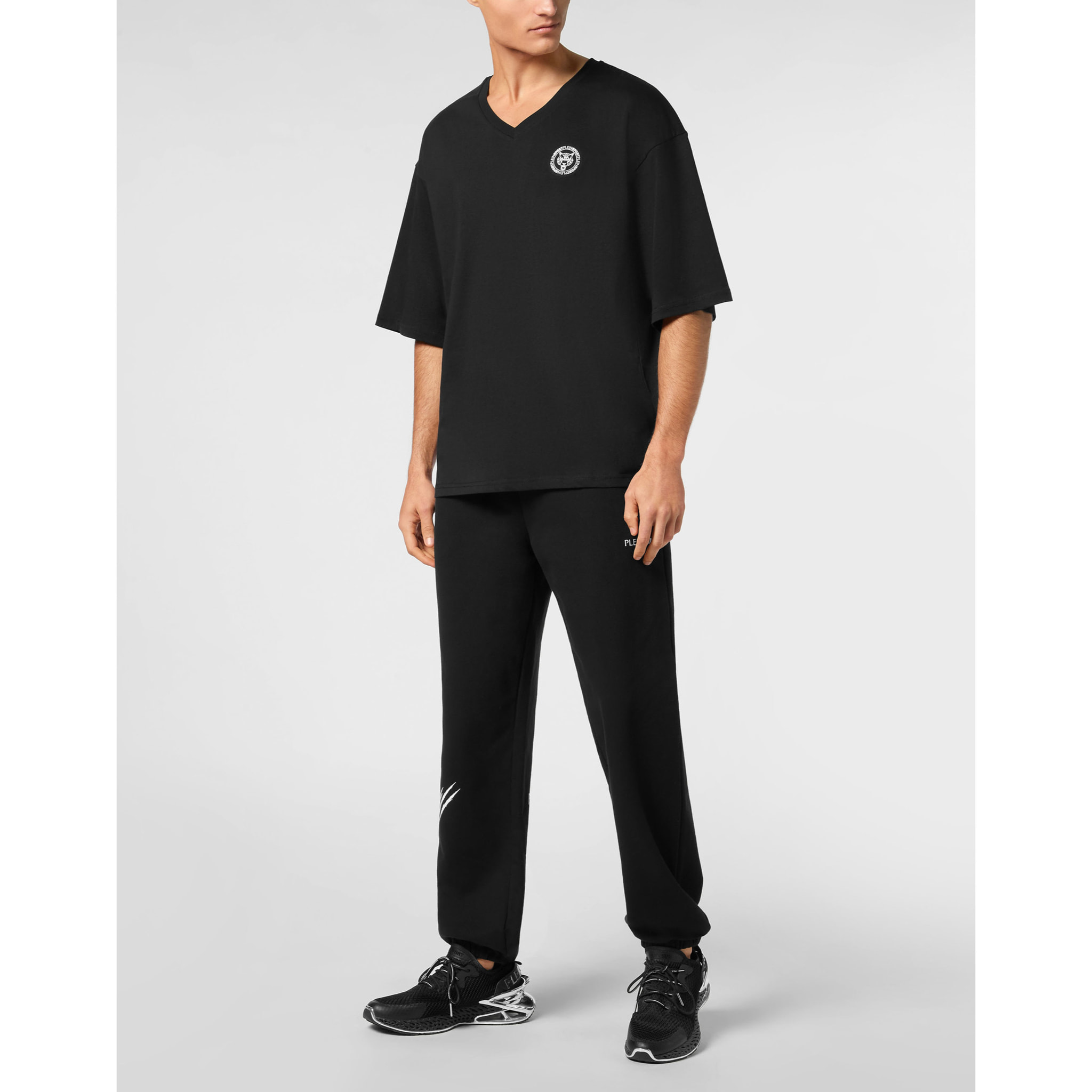 PLEIN SPORT T-shirt con scollo a V a maniche corte