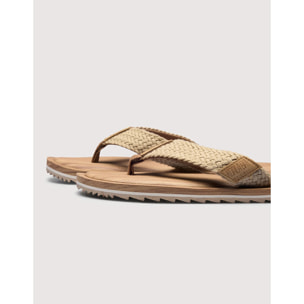 Chancla Dedo Beige - Ecco