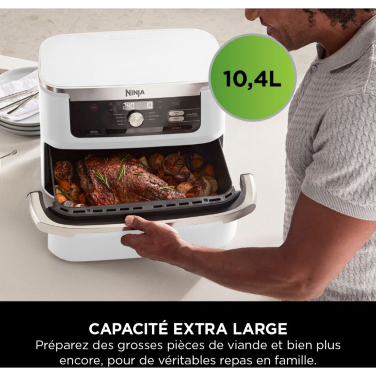 Friteuse sans huile NINJA Foodi flex 10.4L AF500EUWH