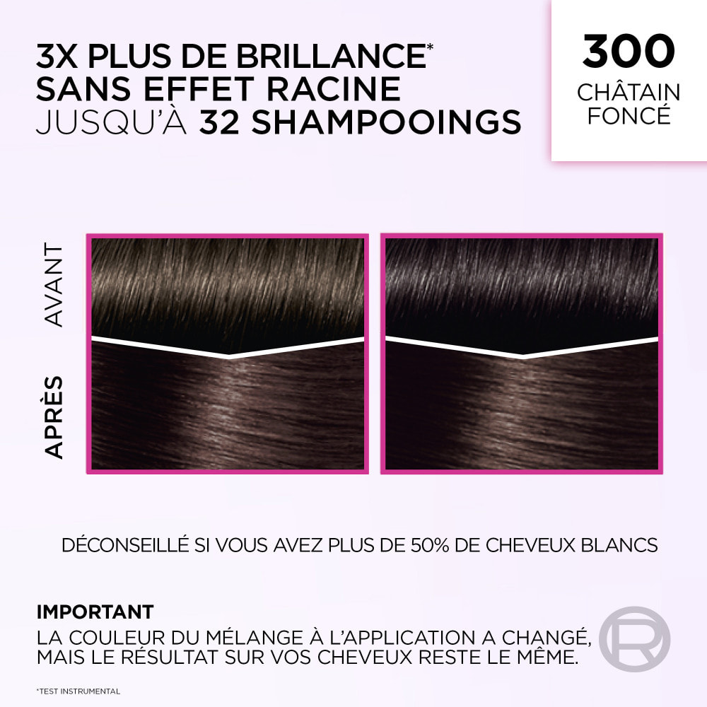 L'Oréal Paris Casting Crème Gloss Coloration 300 Châtain foncé corsé