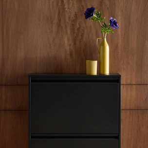 Meuble à chaussures industriel métal 3 abattants KENTUCKY