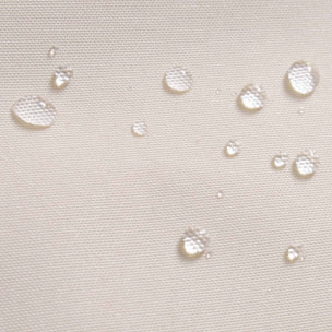 Twin - Ombrellone da giardino a doppio tettuccio con palo centrale da Ø48 mm e telo in poliestere con airvent. Doppio ombrellone da giardino terrazzo o piscina. 4,50X2,65 MT beige