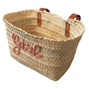 Panier vélo 'Girl' - Rose